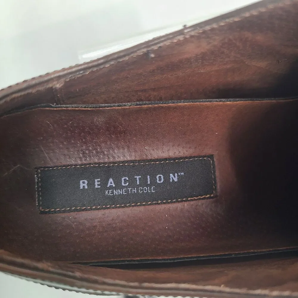 Kenneth Cole Brown Leather Oxfords Men’s Shoes 11